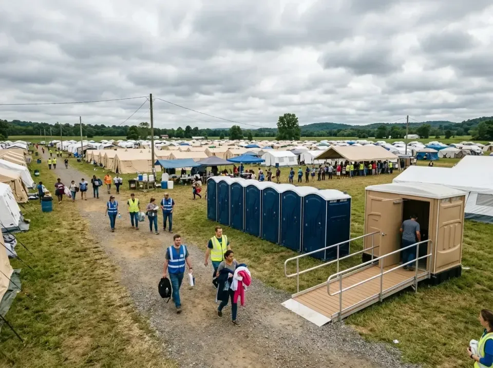 disaster-relief-camp-restrooms-010 — frequently asked questions, Dumpster & Portable Bathrooms Rental in Southside, AL